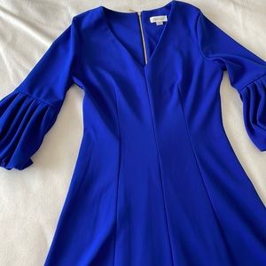 Blue Long Sleeve Dress CK